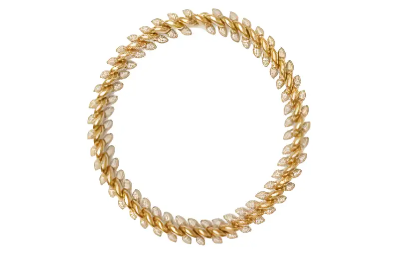 Burberry Gold Plated Silver, Cubic Zirconia Necklaces Men's Gold