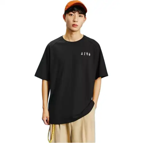 ANTA T Shirts Men's Midnight Blue 152427135 3 Crew Neck Moderate
