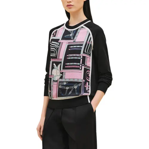 HERMES FW24 Sweatshirt Women's Black