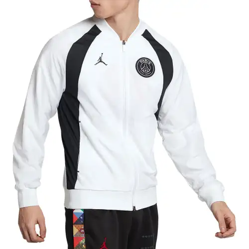 Jordan Jackets Men's White Stand Collar Moderate Other