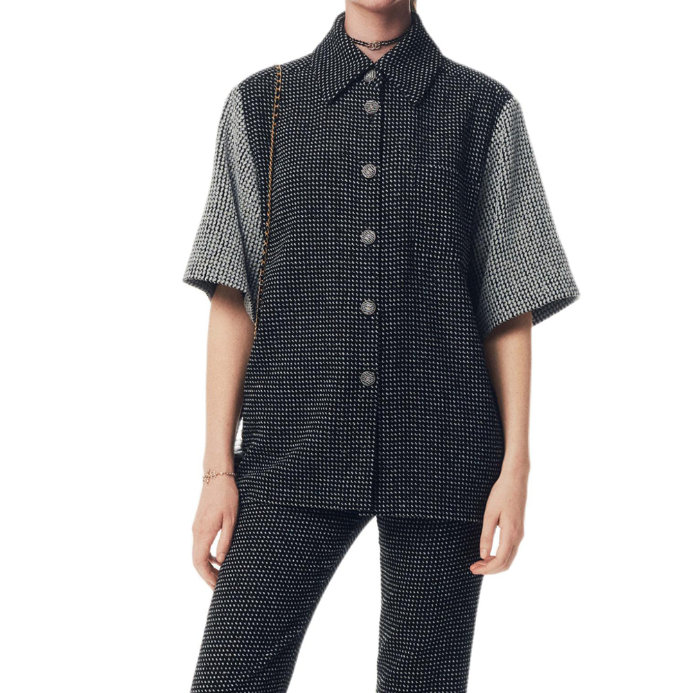 CHANEL 25P Spring Summer Preview Collection Shirt Women's Black