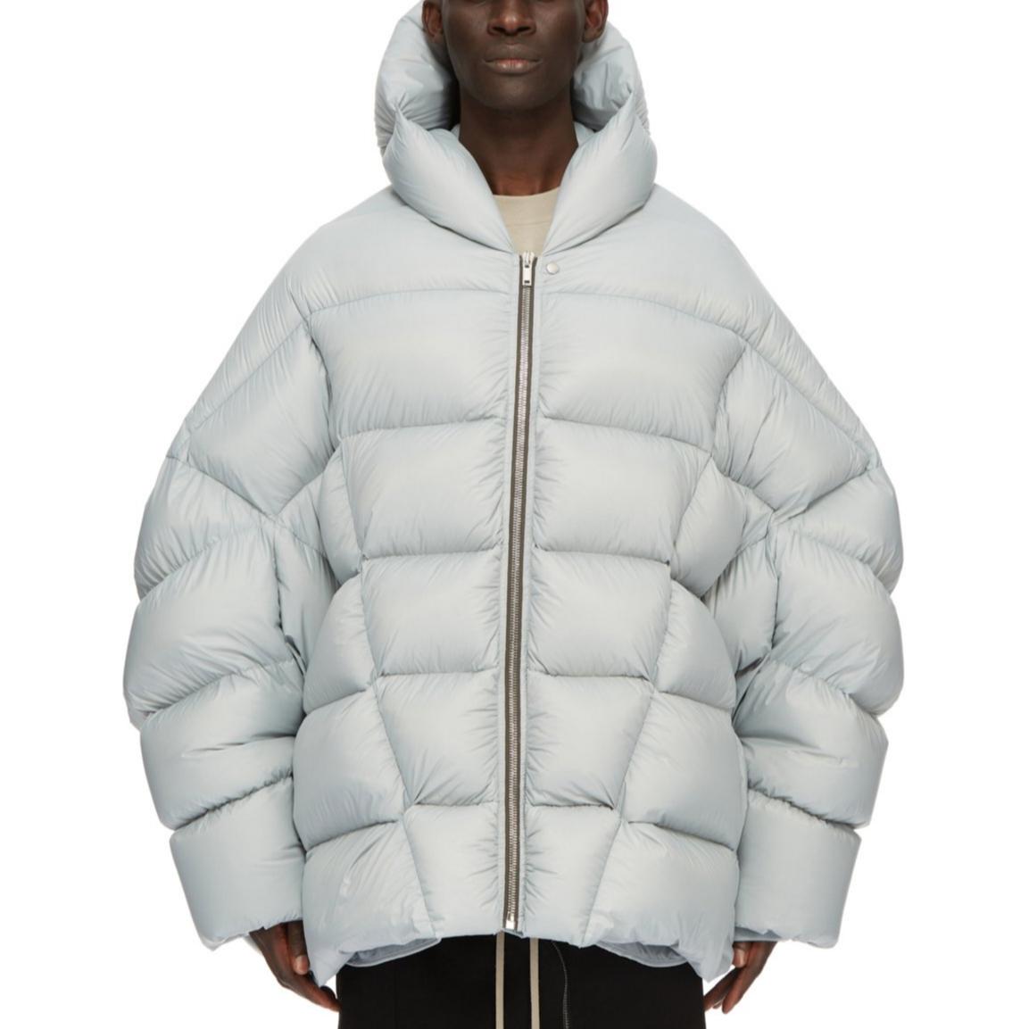 Мужской пуховик RICK OWENS FW24 (голубой)