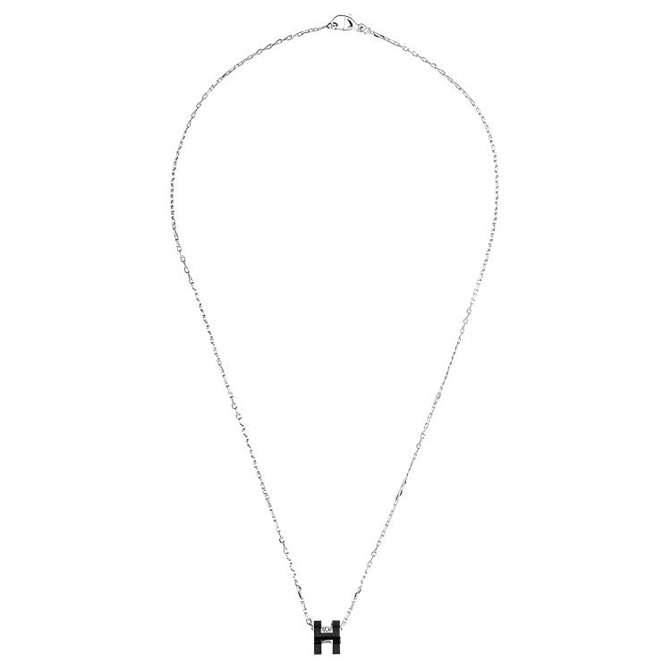 Женские очки Hermes POP H Mini Pop H (черно-серебристый) — фото 3