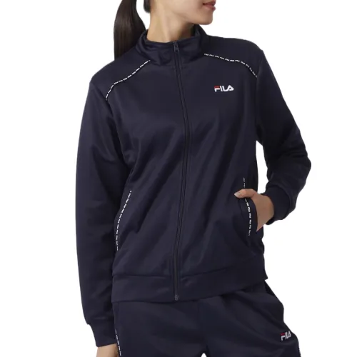 FILA Jackets Women's Marine Blue Stand Collar Moderate Other