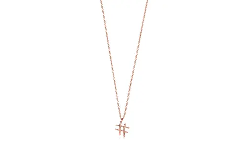 TIFFANY & CO. Paloma's Graffiti 18K Rose Gold Necklaces Women's