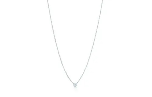 TIFFANY & CO. Elsa Peretti® Sterling Silver, Diamond Necklaces Women's Silver