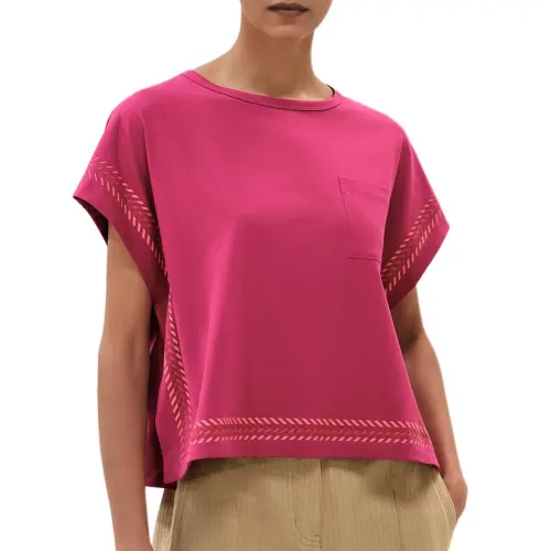 HERMES SS25 Regular T Shirt Women's Pink