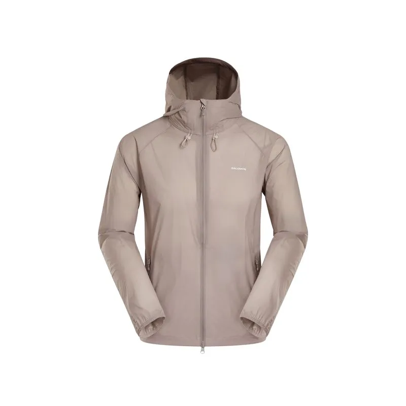 SALOMON Windproof Jacket Men's Ethereal Brown