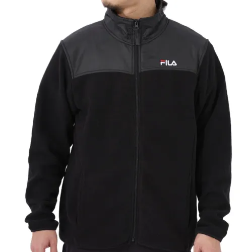 FILA Jackets Men's Black Stand Collar Moderate Other