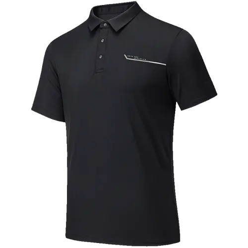 ANTA Polo Shirts Men's Black Lapel Thin Other