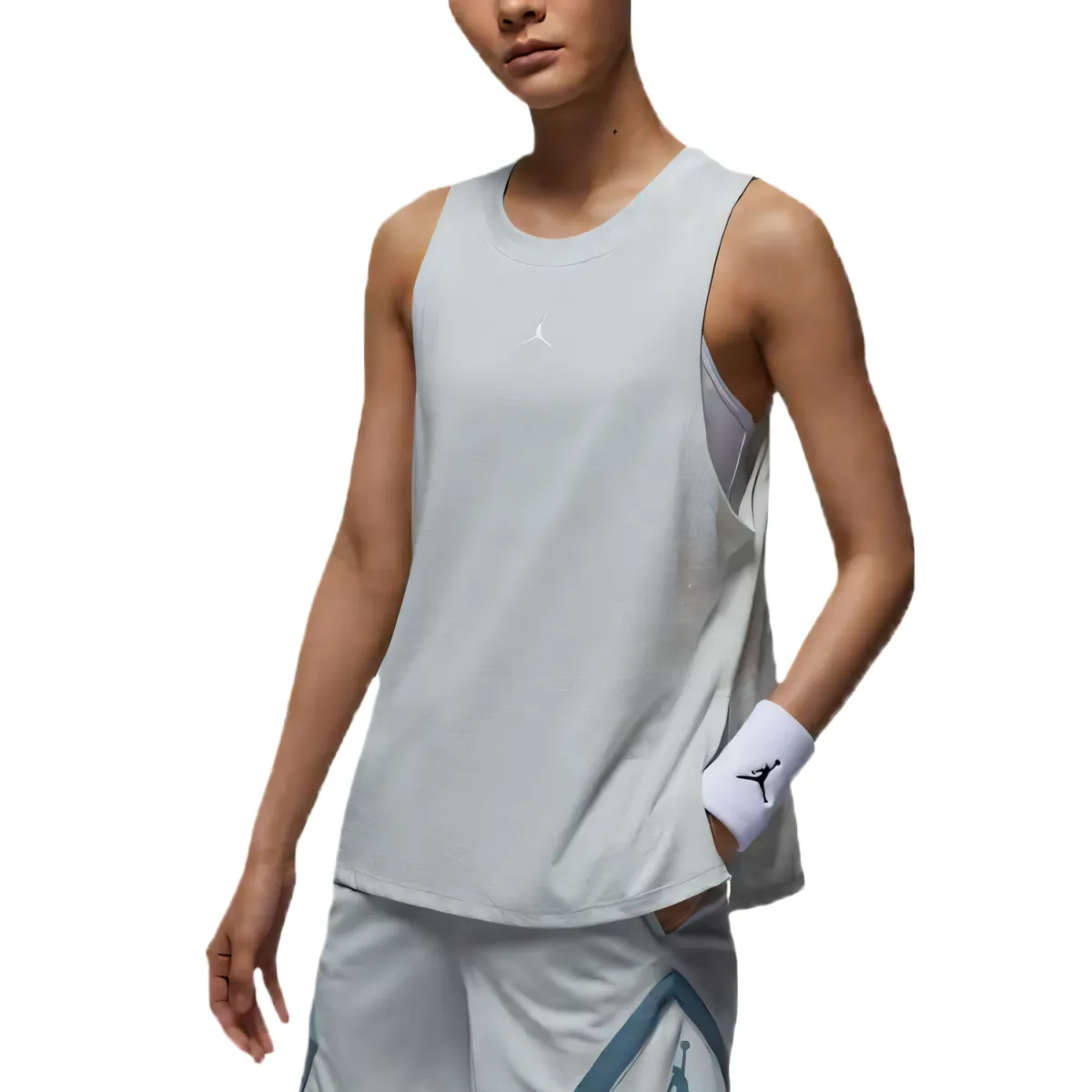 Jordan Sport Sleeveless Sports Shirts Women's Gray Other