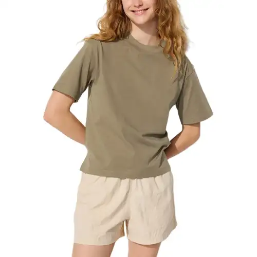 UNIQLO Drop Shoulder Sleeve T Shirt Women's