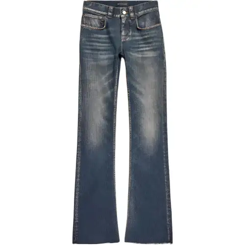 Balenciaga frayed-hem jeans