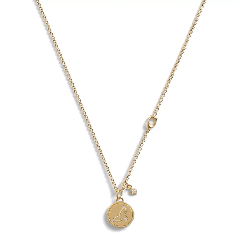 COACH Brass Plated Necklaces Women's Gold