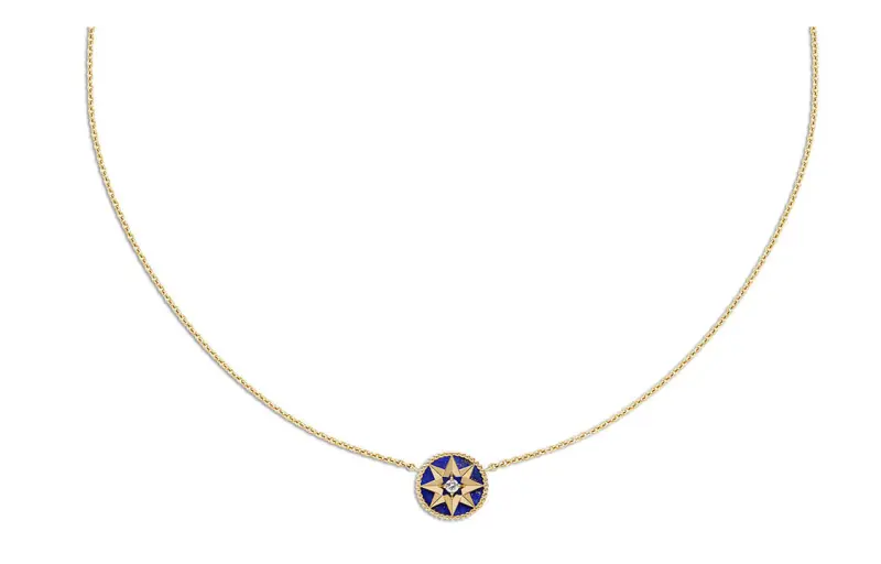 DIOR Rose Diamond 18K Necklaces Women's