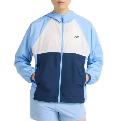 New Balance Athletics Packable Jacket Women's Blue ELE