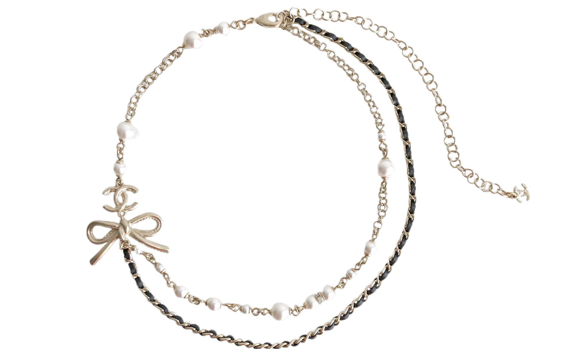 Chanel, fashionable multicoloured necklace