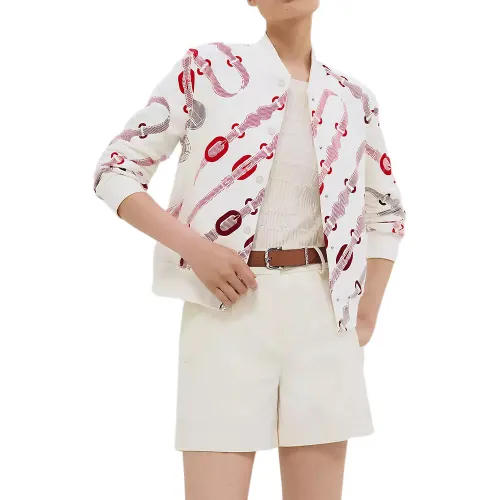 HERMES Jackets & Coats Women's Natural White