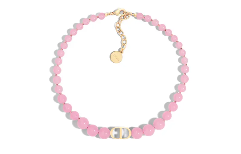 DIOR 30 Montaigne Metal, Resin Necklaces Women's Pink