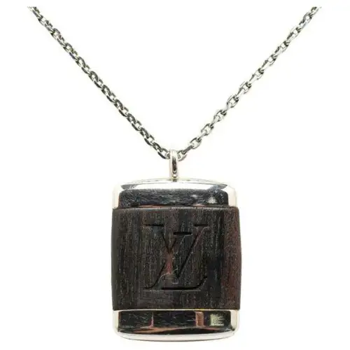 LOUIS VUITTON Pre-Owned 2000-2023 Pandantiff Bois Wood Costume Necklace