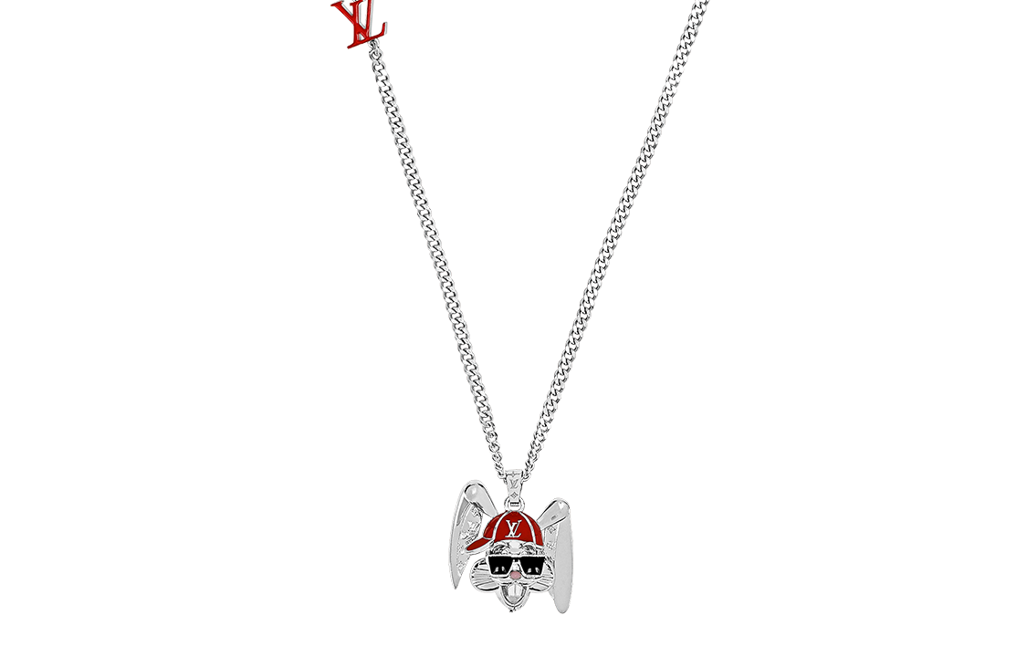 Мужской цепочка Louis Vuitton RABBIT (серебристая)
