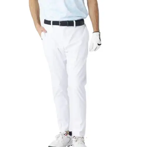 FILA Casual Pants Men's White Moderate Straight Fit Pants