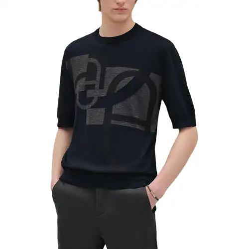 HERMES Cashmere Sweater Men's Black