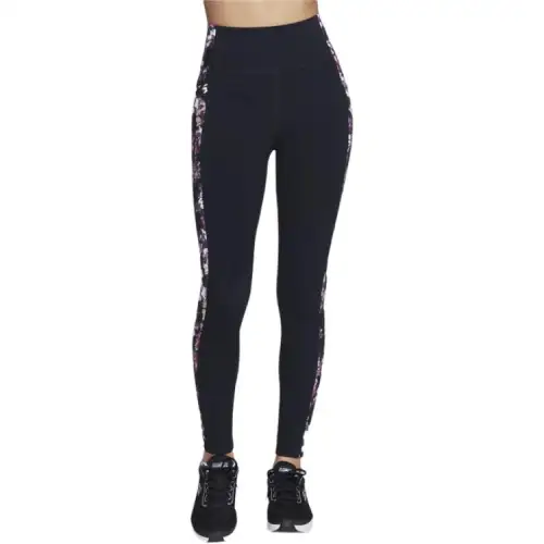 Skechers Go Fle Misty Floral Leggings Women's Black/Light Purple