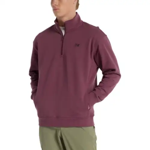 New Balance SS25 Athletics Fleece Sweatshirt Men's Faded Plum