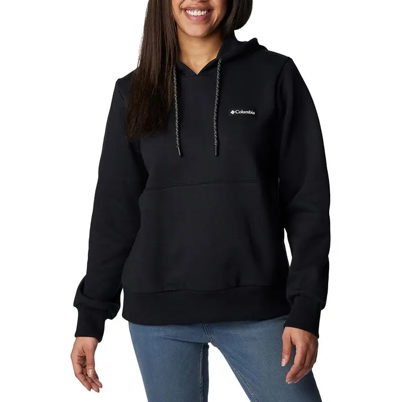 Columbia City Outdoor Collection Casual Fleece Lined Thermal Hooded Sweatshirt Women's Black