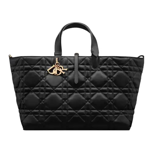 DIOR Toujours Cow Leather Native Handbag Large Women's Black