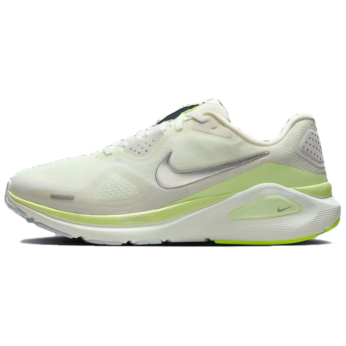 Nike Structure 26 Comfortable Abrasion Resistant Abrasion Resistant Low top Casual Running Shoes Women's White Green