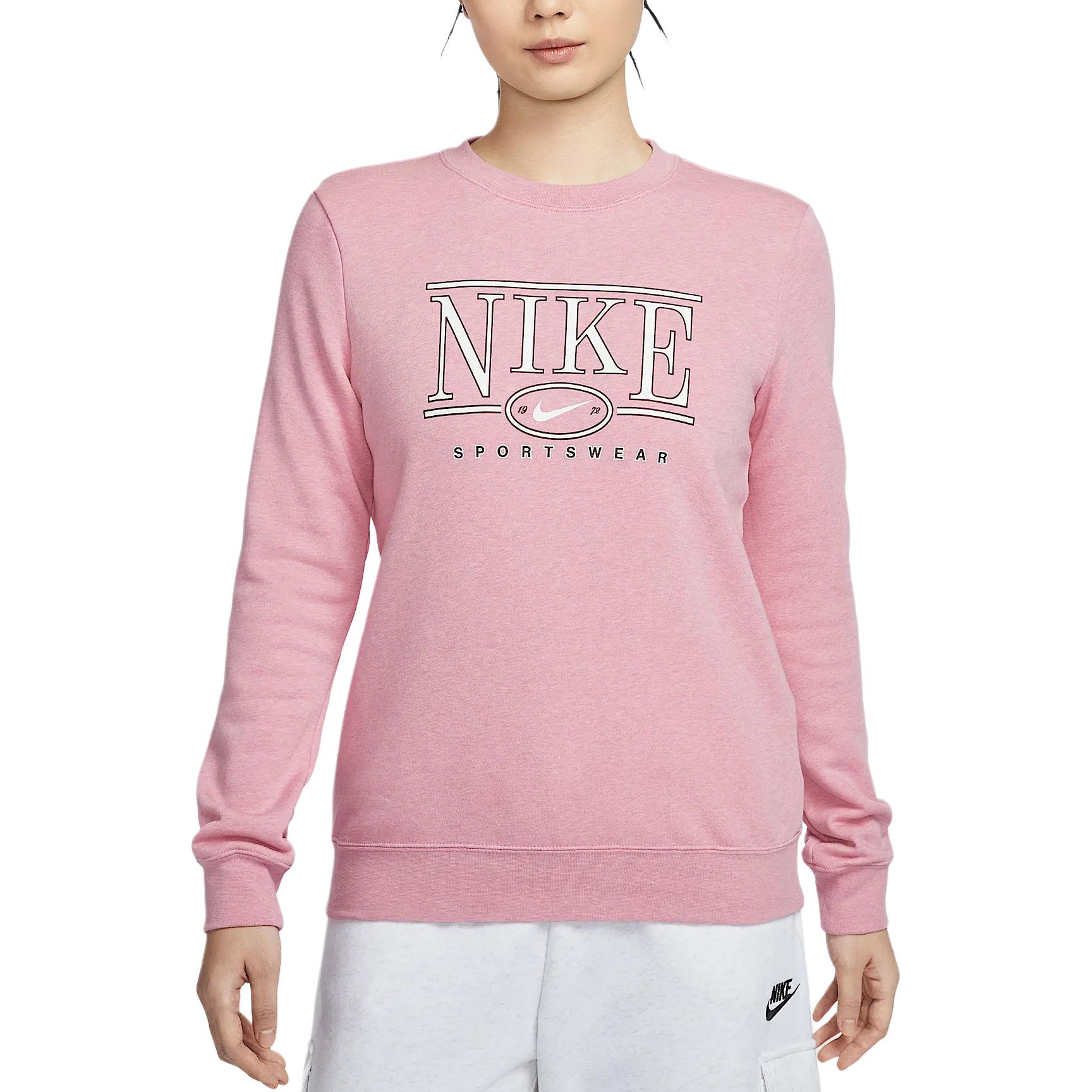 Женский свитшот Nike Sportswear Club SS25 Fleece (розовый)
