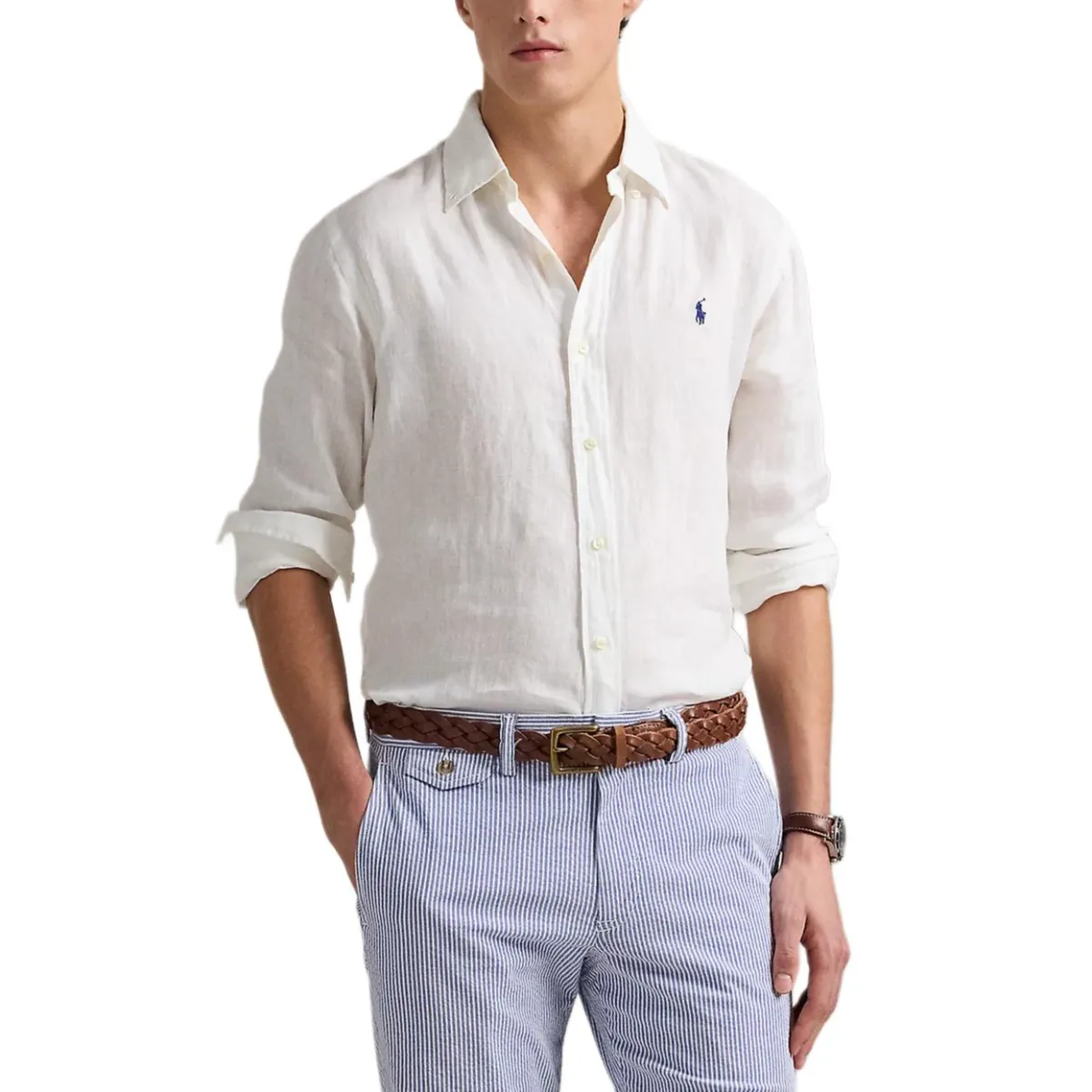 Polo Ralph Lauren SS25 Shirt Classic Version Men's White