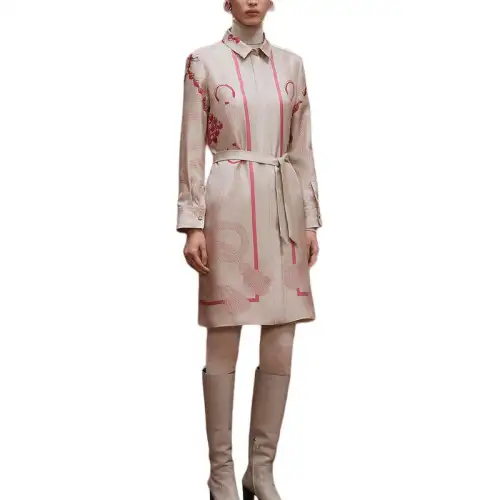 HERMES FW25 Long Sleeved Dress Women's