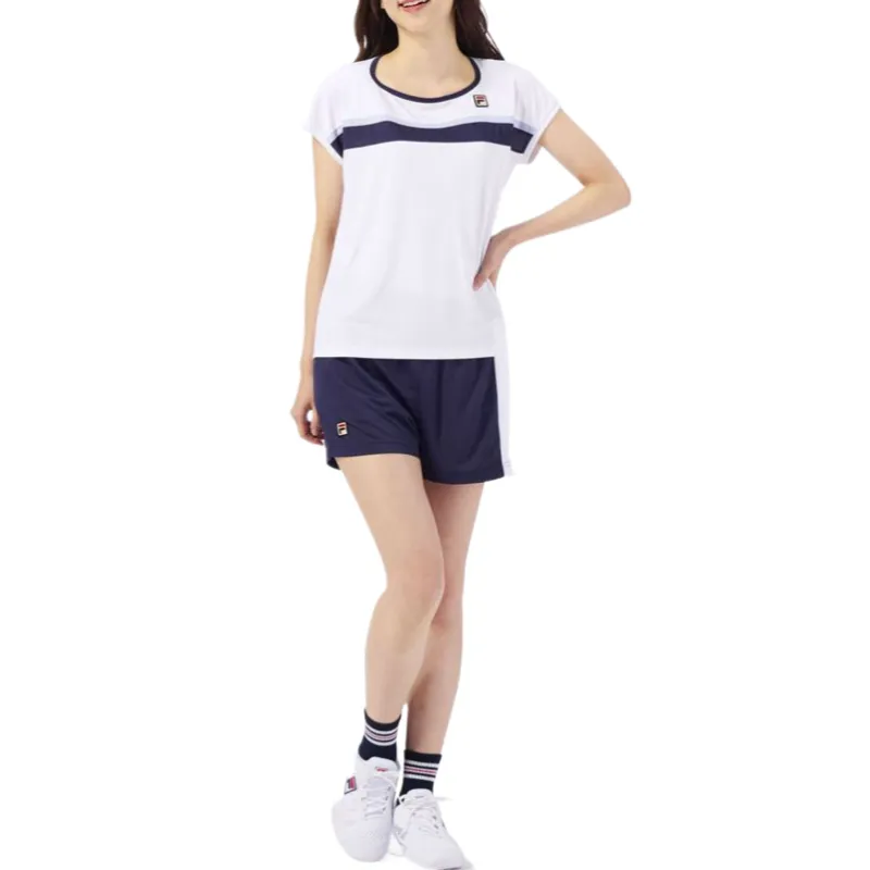 FILA Tennis Tops Women's White Crew Neck Moderate