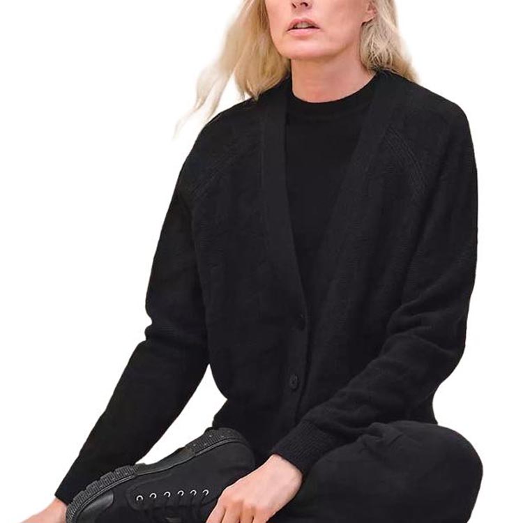 Женский кардиган Hermes FW24 (черный)