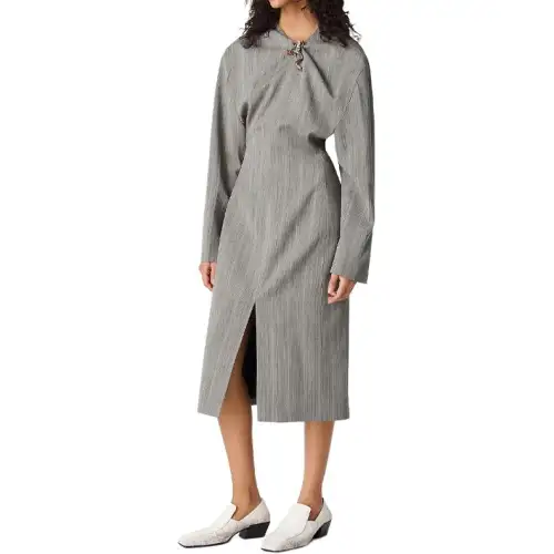 Bottega Veneta SS25 Long Sleeved Dress Women's Rattan River