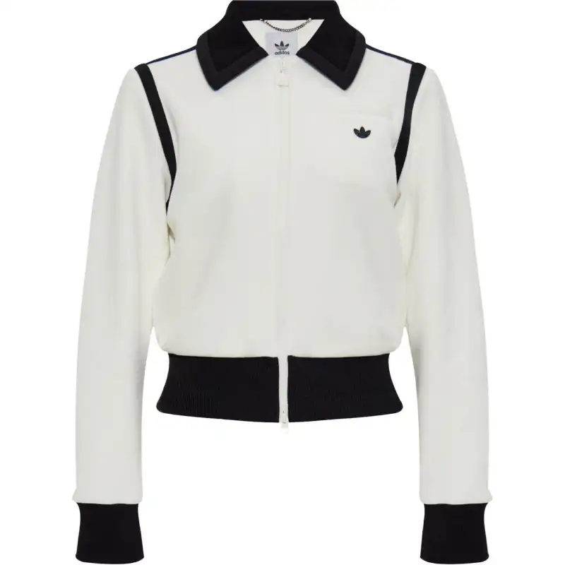 Adidas Women's Premium Collared Track Top Off White