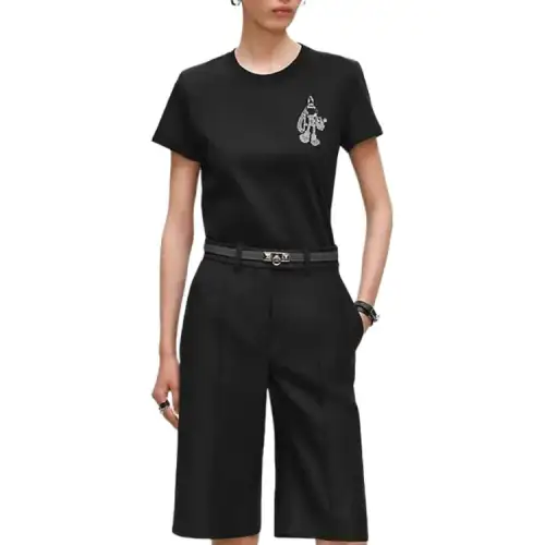 HERMES FW25 Regular T Shirt Women's Black
