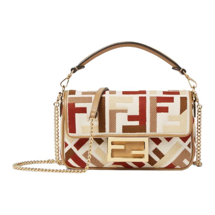 Женская сумка Fendi Baguette (разноцветная)