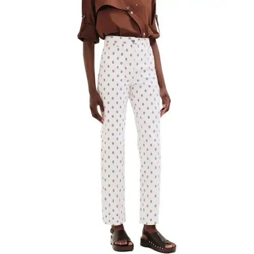 HERMES Casual Pants Women's White