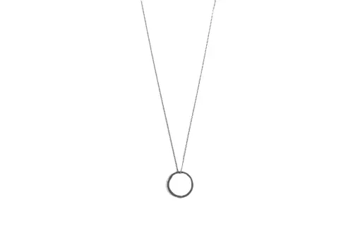 Maison Margiela Ring Pendant Logo Engraved Necklace