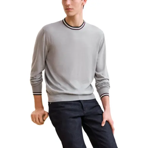HERMES Cashmere Sweater Men's Gray