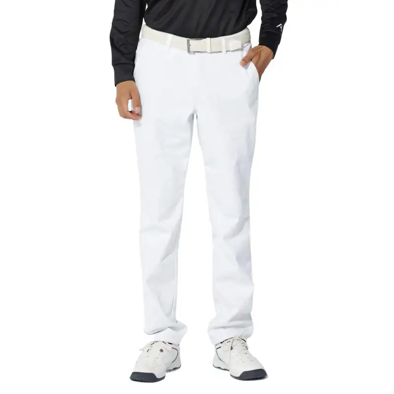 FILA Casual Pants Men's White Moderate Tapered Pants