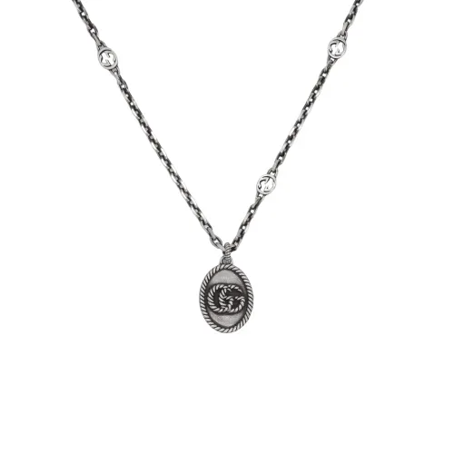 Gucci 2000s logo-motif necklace