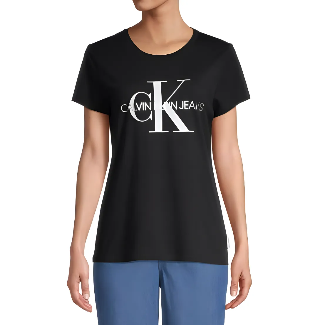 Calvin Klein logo print jersey T-shirt