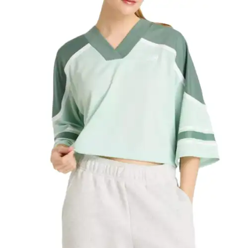 New Balance Drop Shoulder Sleeve T Shirt Women's Green