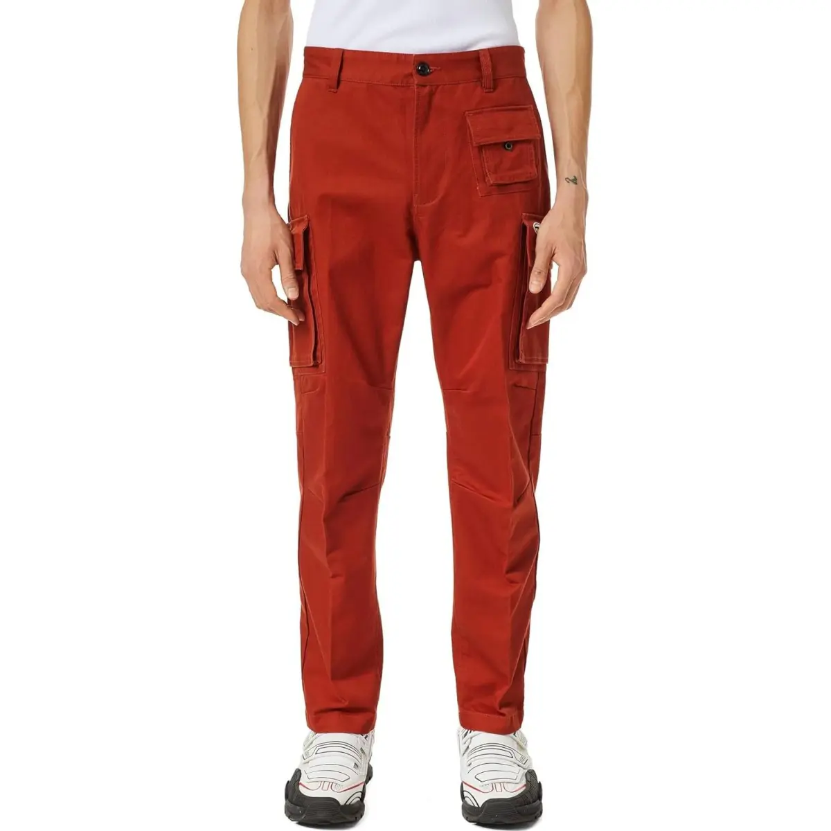 DIESEL Cargo Pants Men's Red Moderate