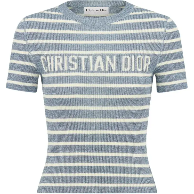 DIOR Dioriviera FW25 Knitwear Women's Denim Blue